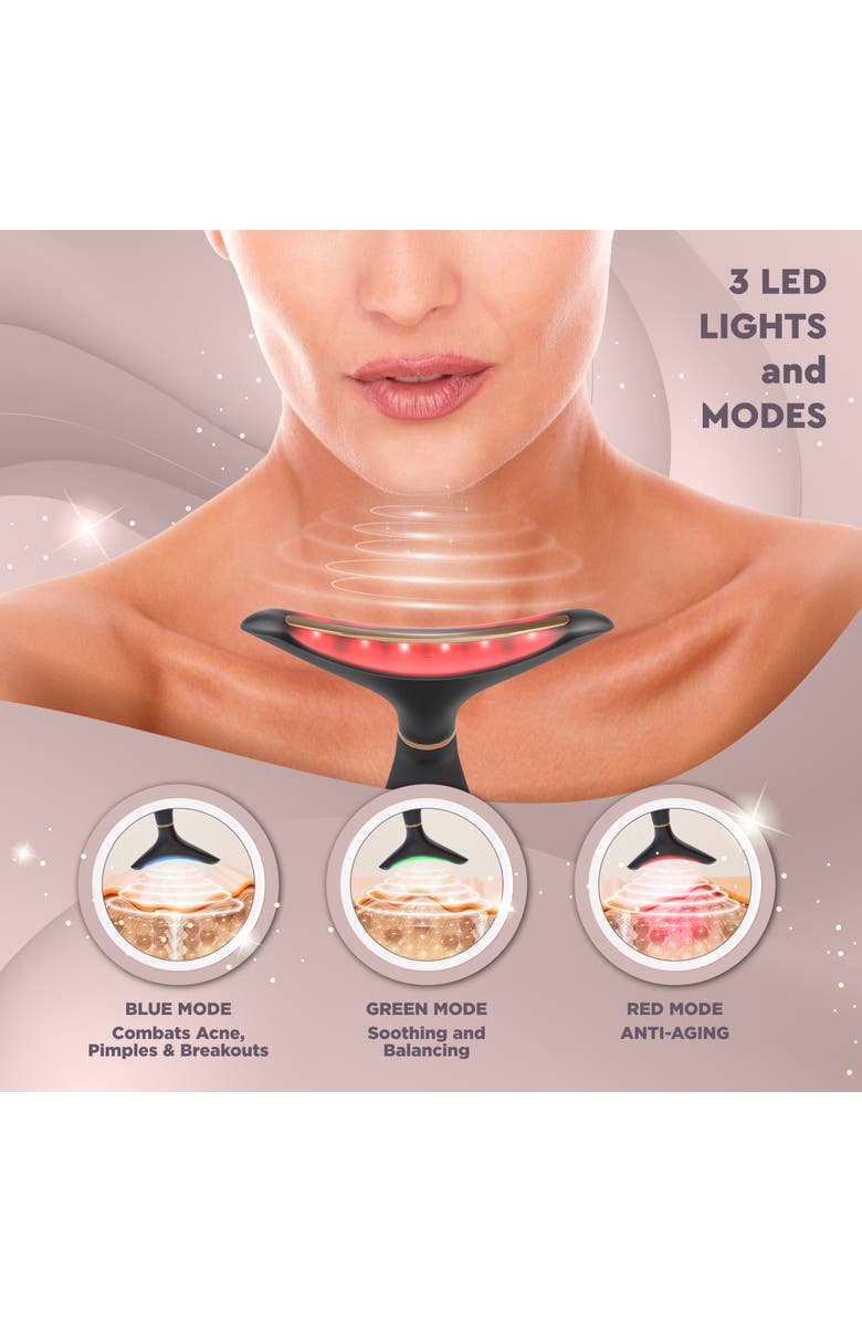 GLO24K UNLEASH THE POWER OF GOLD Skin Rejuvenation Beauty Device for Face and Neck, Alternate, color, Na