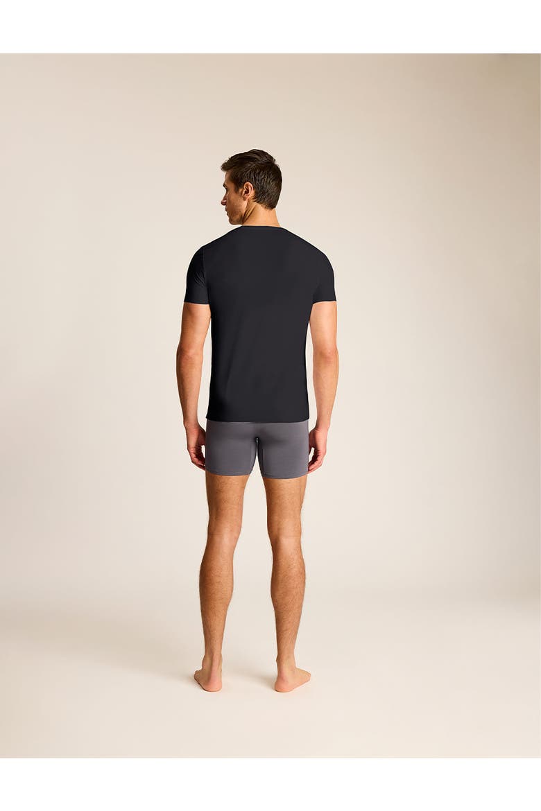 Classic Crewneck Undershirt, Alternate, color, Black