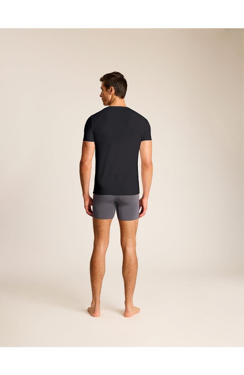 Commando Classic Crewneck Undershirt, Alternate, color, Black