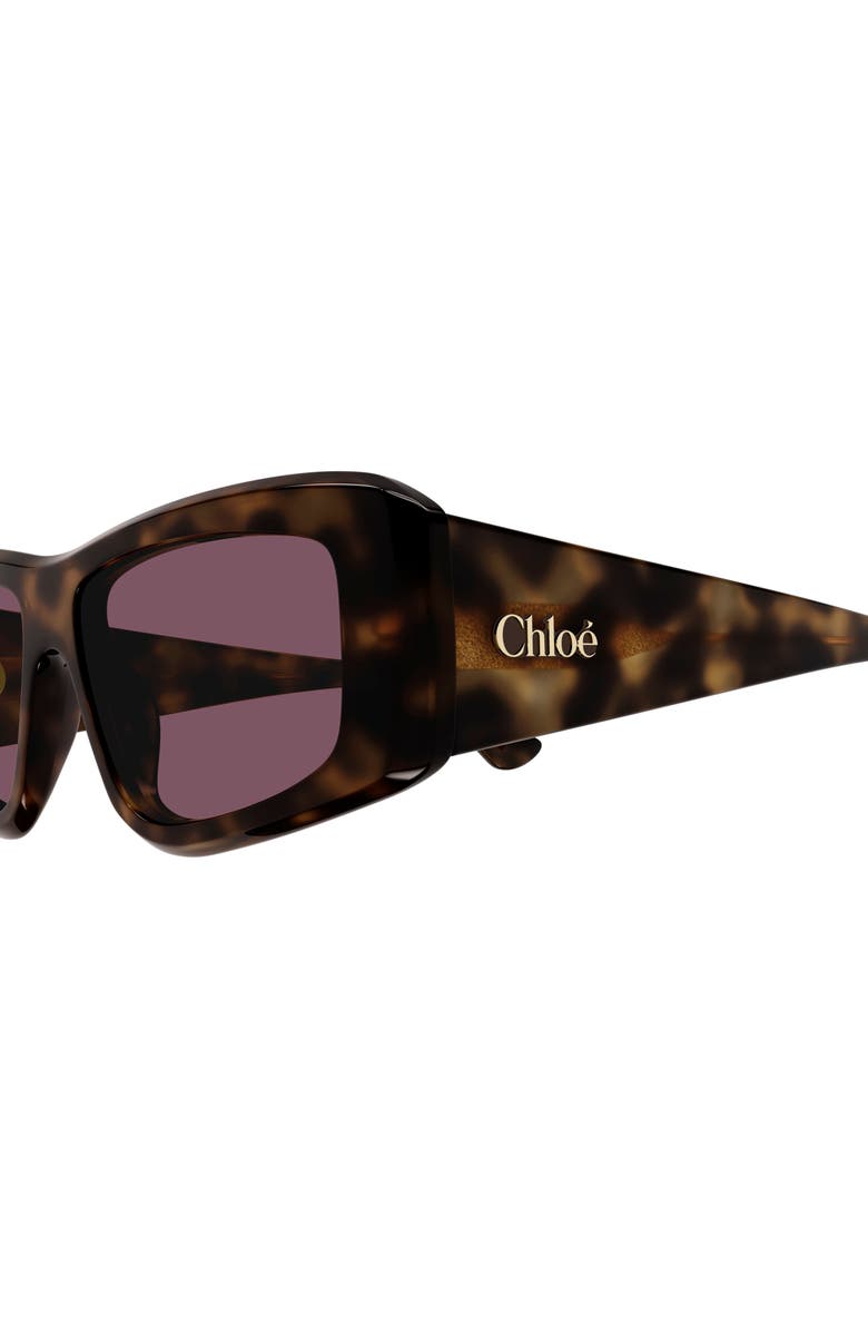 Chloé 55mm Rectangular Sunglasses, Alternate, color,
