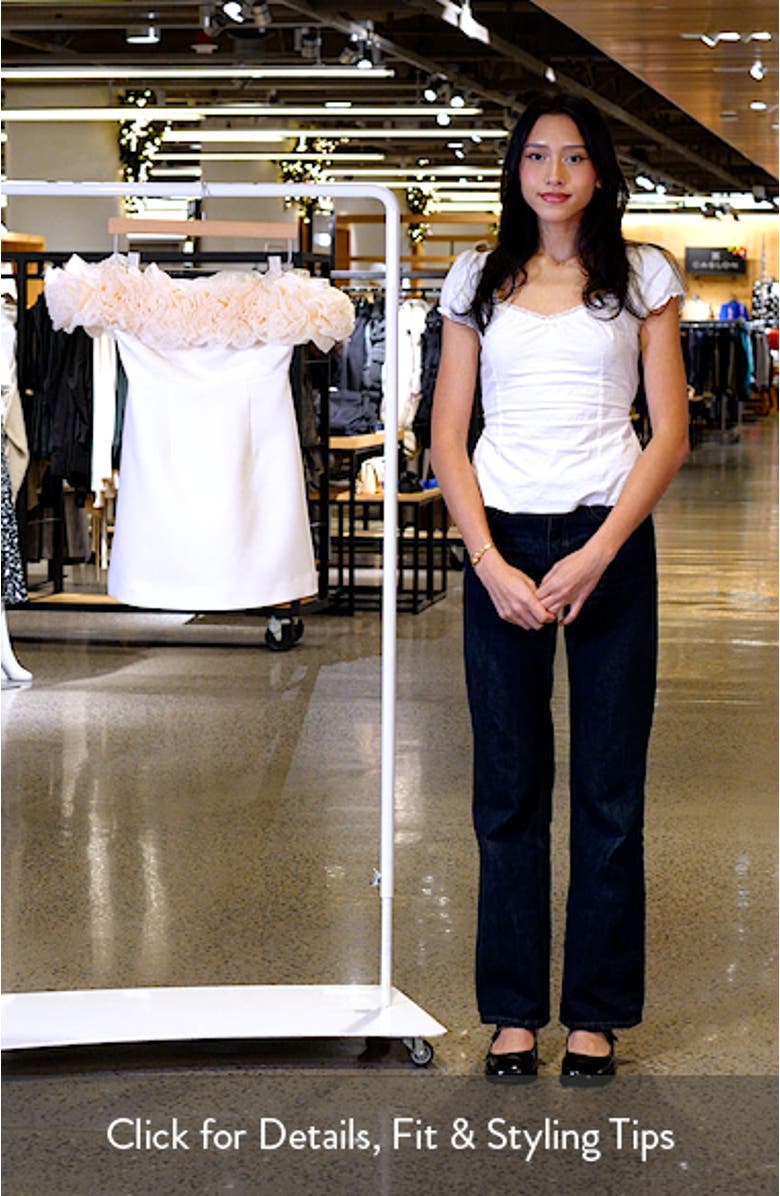 Nahla Rosette Off the Shoulder Cocktail Minidress, sales video thumbnail