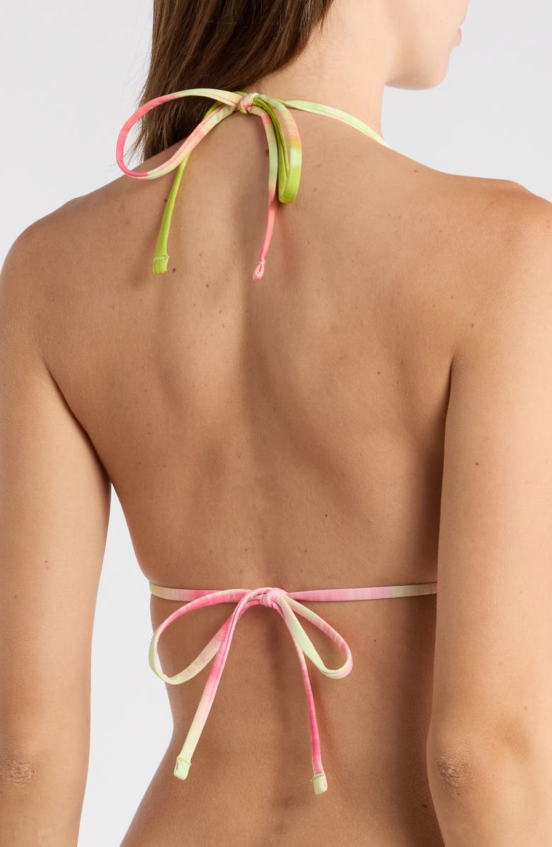 Maaji Balmy Reversible Bikini Top, Alternate, color, Light/ Pastel Green