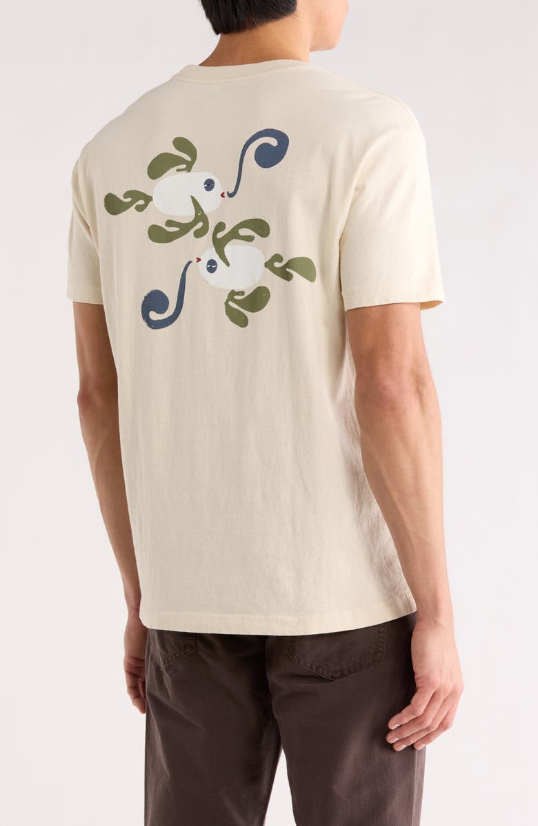 RVCA LA Fish School Graphic T-Shirt, Alternate, color, Ceramic