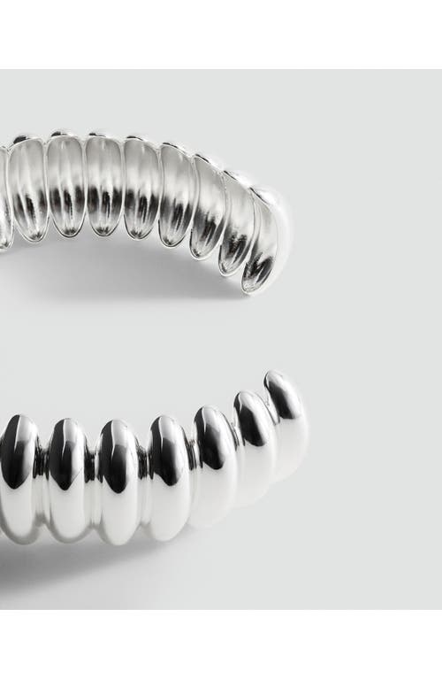 Mango X Kaia Gerber Ridge Embossed Choker Necklace In Gold