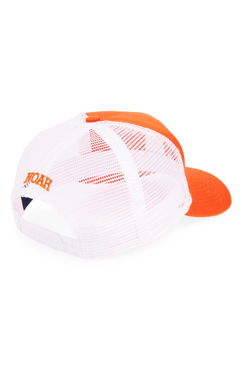 Noah Chainstitch Logo Trucker Hat, Alternate, color, Orange