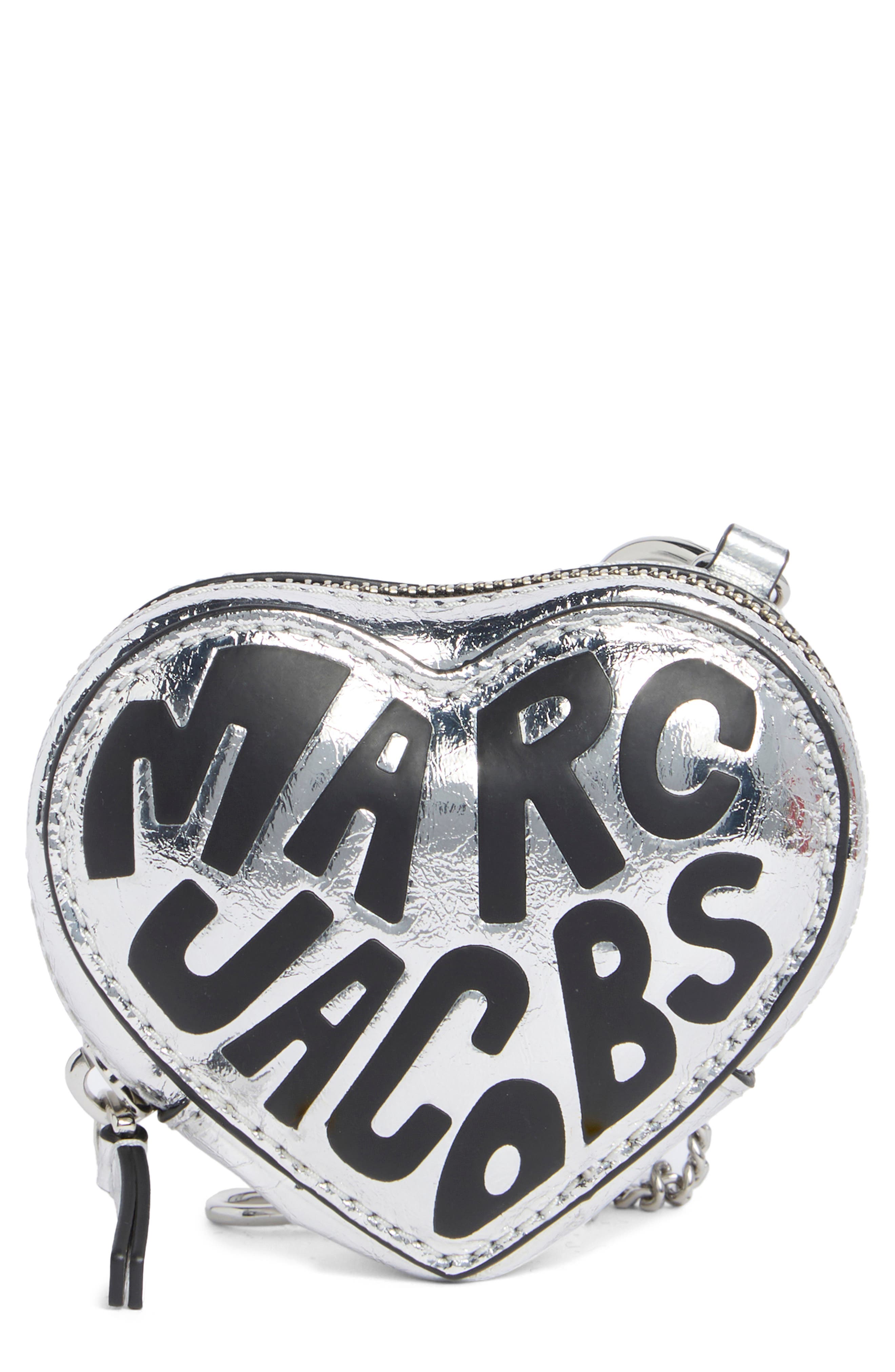Heart Leather Pouch Bag Charm
