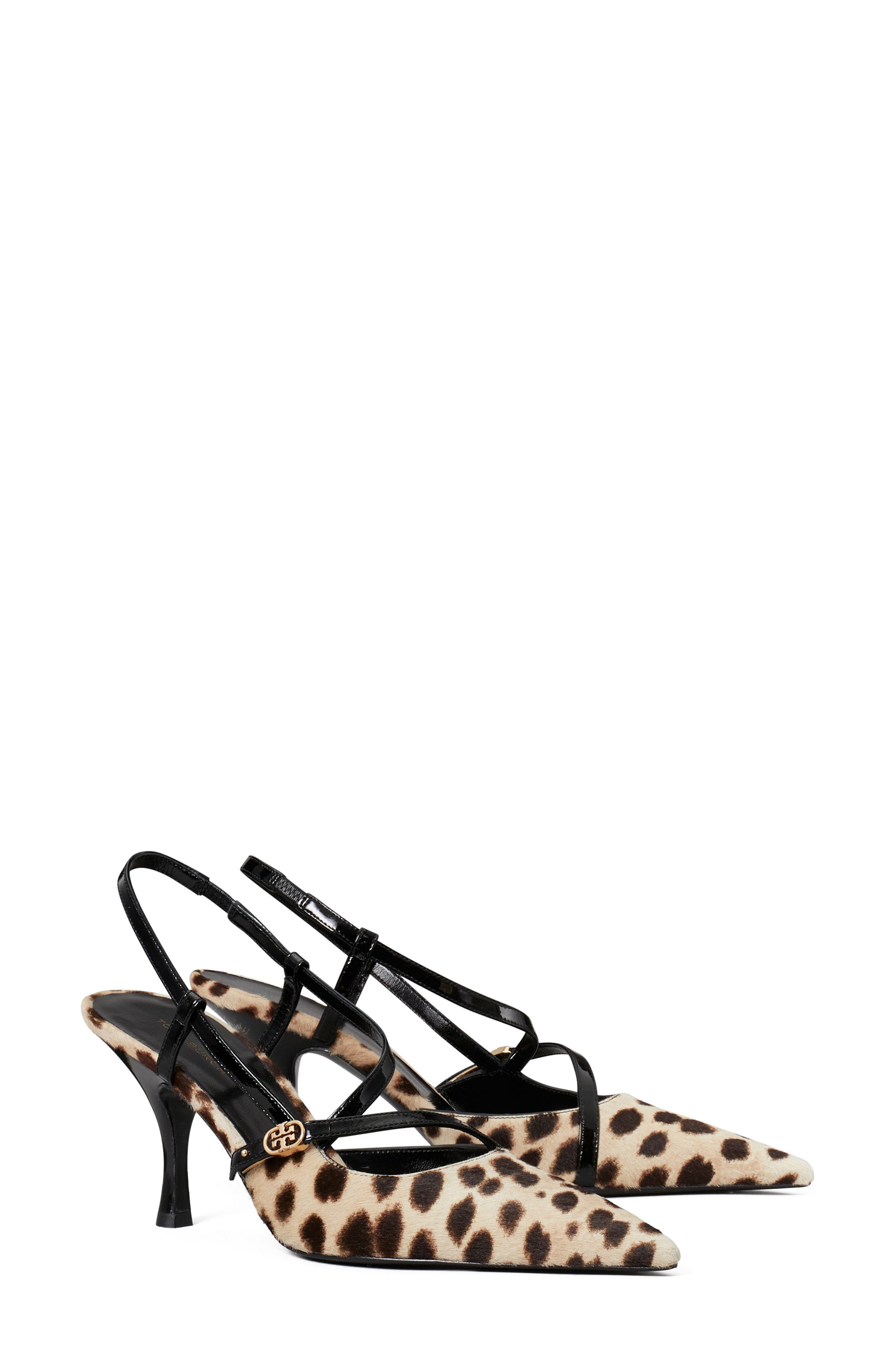 Double T Buckle Strap Pump, Main, color, CHEETAH SPOTS CALF HAIR