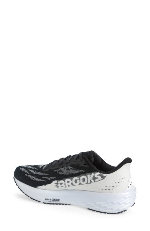 Brooks Launch 11 Running Shoe In Black/white