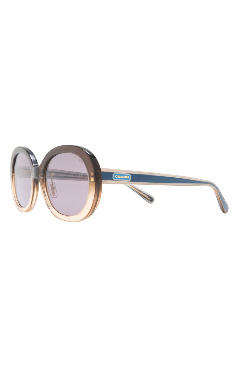 COACH Creative Class 55mm Oval Sunglasses, Alternate, color,