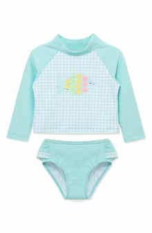 Little Me Fish UPF 50+ Rashguard Top & Bottoms Set