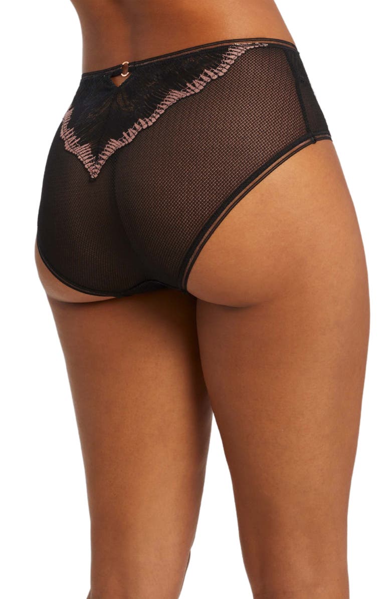 Montelle Intimates Dolce Vita High Waist Briefs, Alternate, color, 