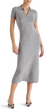 Steve Madden Banks Polo Midi Sweater Dress