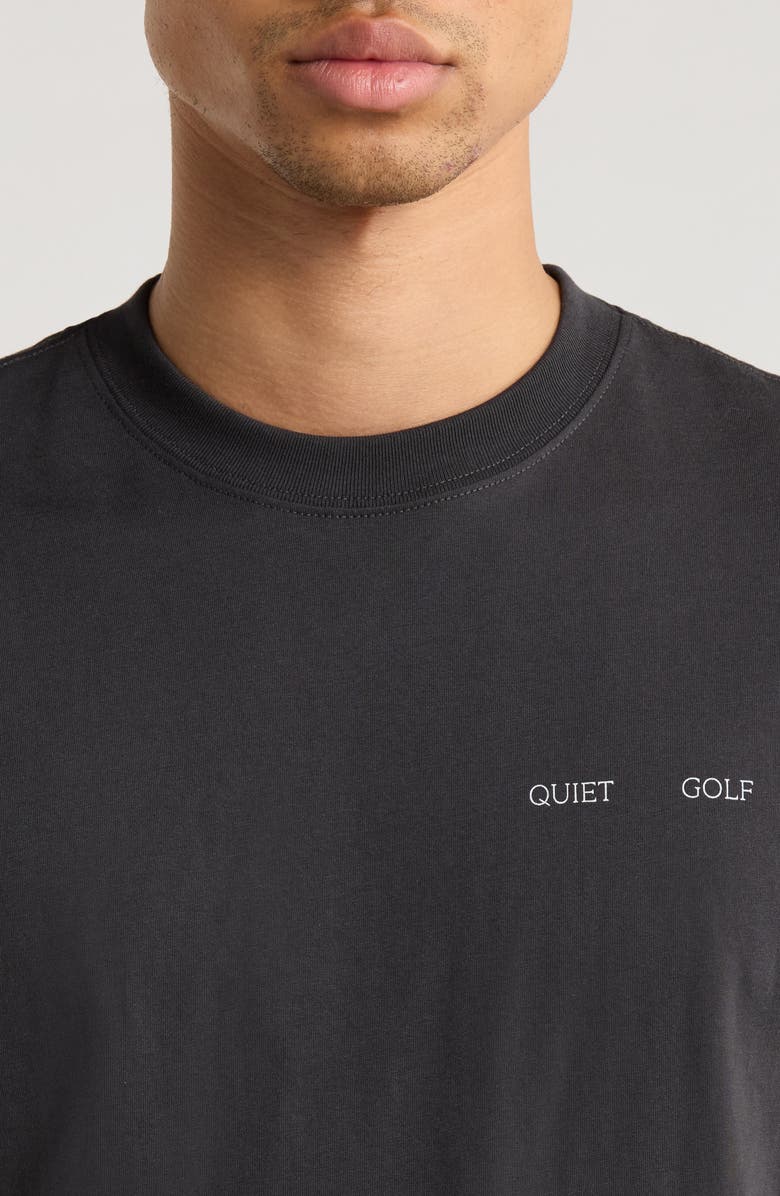 Quiet Golf Grass Types Cotton T-Shirt, Alternate, color, Black