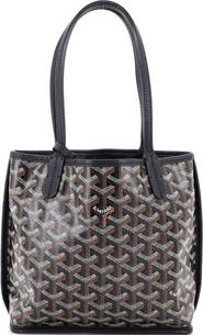 Pre-Owned Goyard Anjou Reversible Tote Coated Canvas Mini