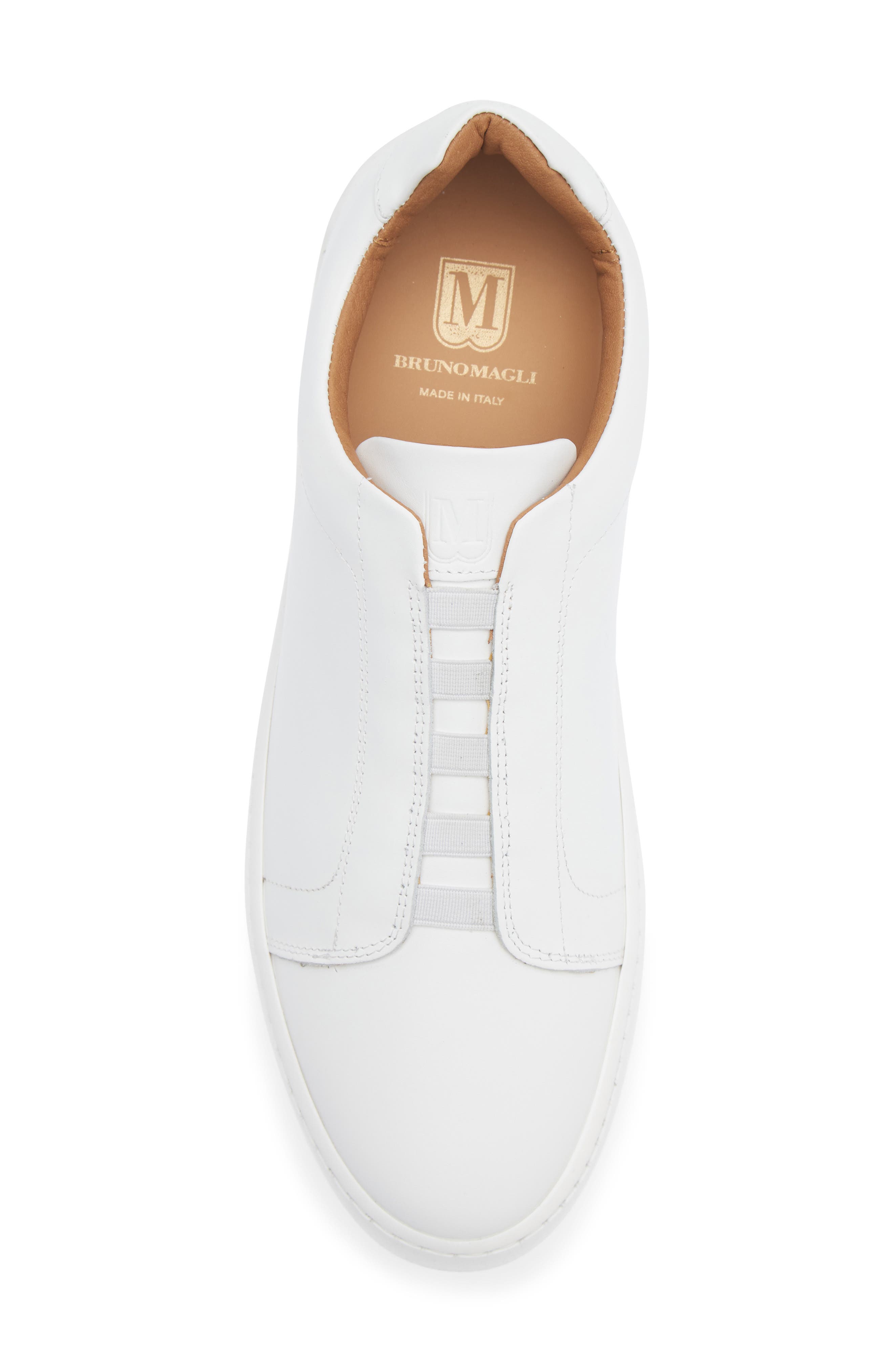 Magnifico Gore Leather Slip On Sneaker, Alternate, color, WHITE LEATHER