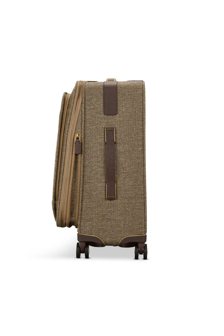 Tweed Carry-On Expandable Spinner, Alternate, color, Tweed/Natural Leather