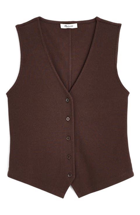 Rib V-Neck Vest