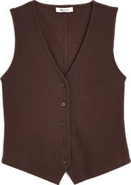 Madewell Rib V-Neck Vest