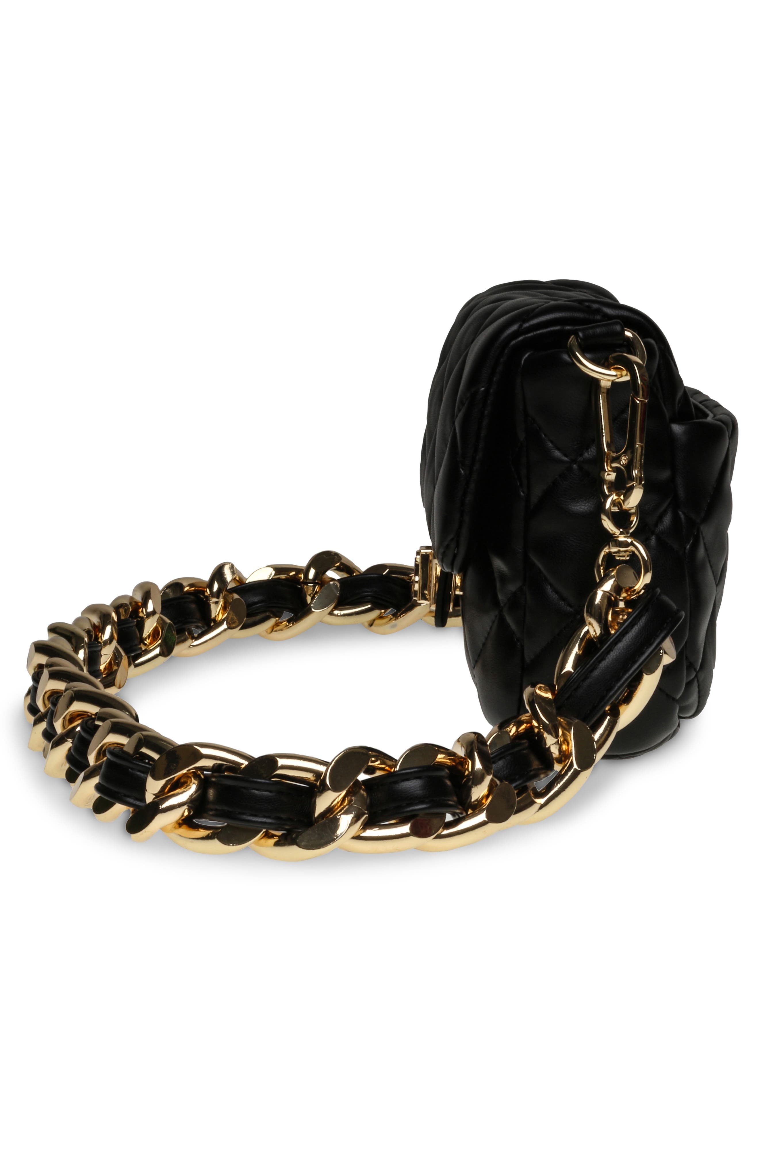 Steve Madden Bheara Quilted Faux Leather Shoulder Bag, Alternate, color, 