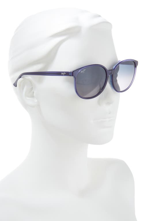 Maui Jim 62mm Core Round Polarized Sunglasses In Blue Blue Grey
