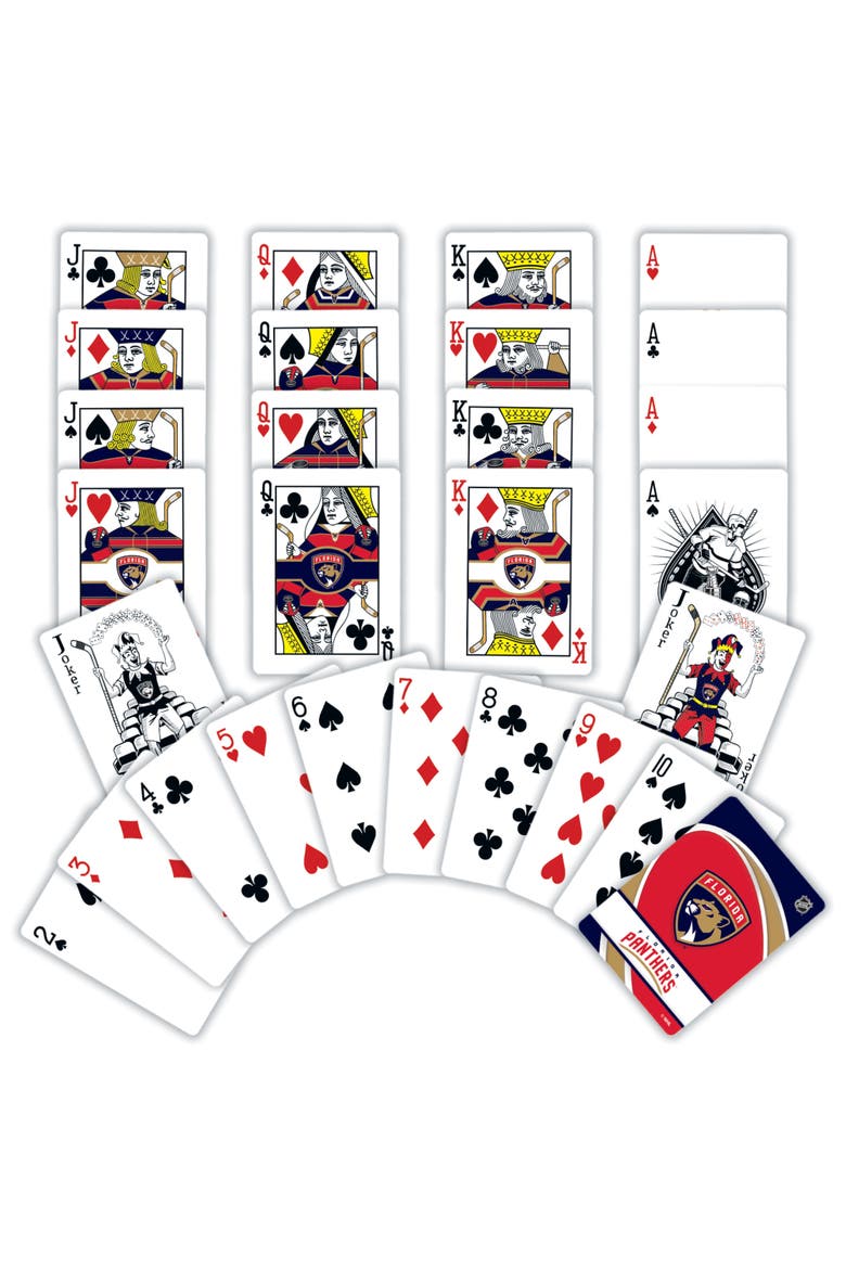 Florida Panthers Playing Cards, Alternate, color, Multicolor