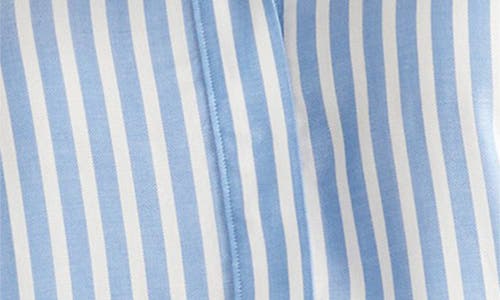 Universal Standard Toni Stripe Button-up Tunic In Blue