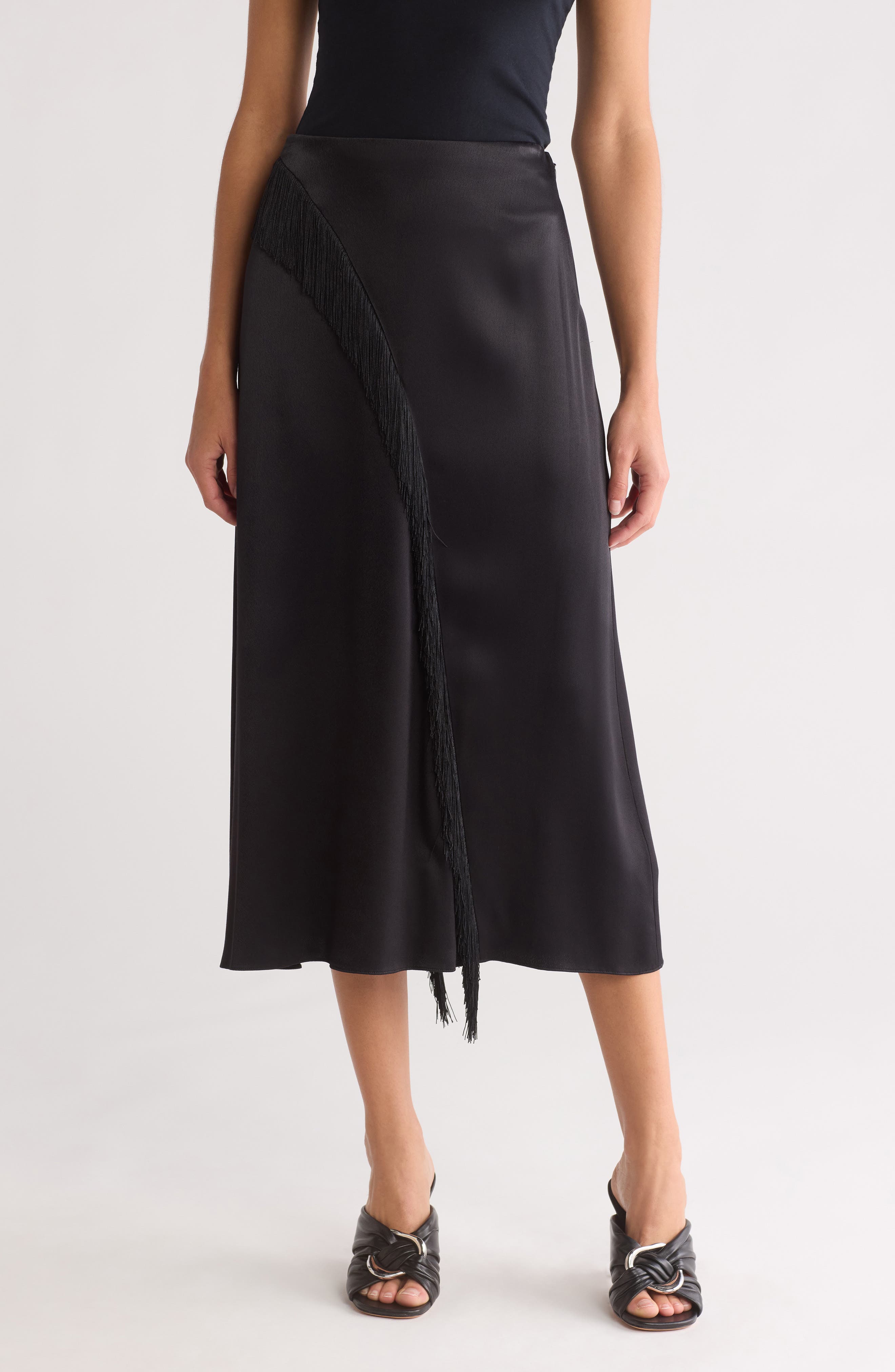 Vince Fringe A-Line Skirt