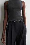 COS Saffiano Leather Belt