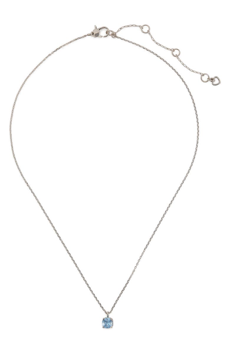Kate Spade New York cushion cubic zirconia pendant necklace, Alternate, color,