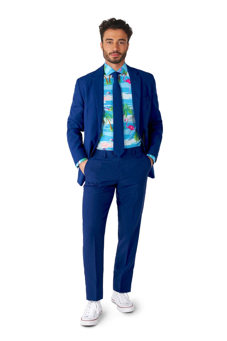 Flaminguy Trim Fit Button-Up Shirt, Alternate, color, MISCELLANEOUS