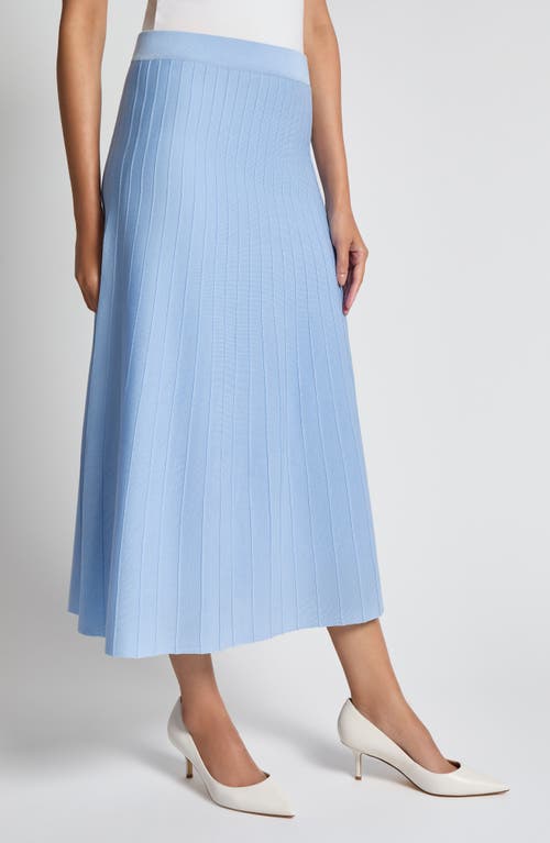 Misook Heritage Rib Maxi Skirt In Arctic