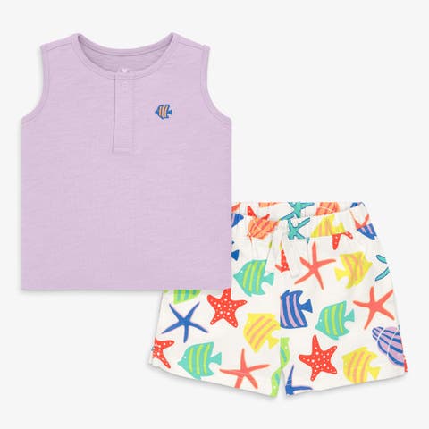 Baby Henley Tank Set