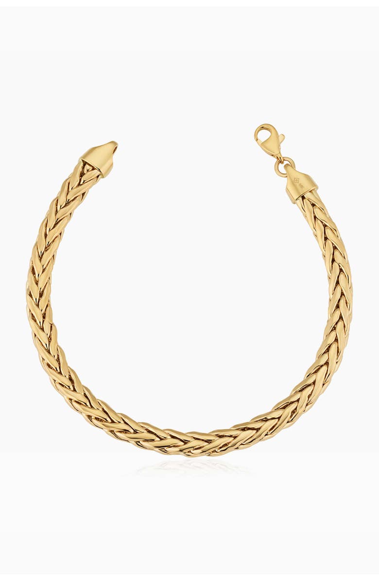 Oradina 14K Yellow Gold Royal Palms Bracelet, Main, color, Yellow Gold