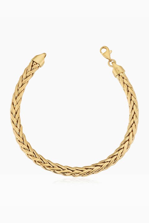 14K Yellow Gold Royal Palms Bracelet