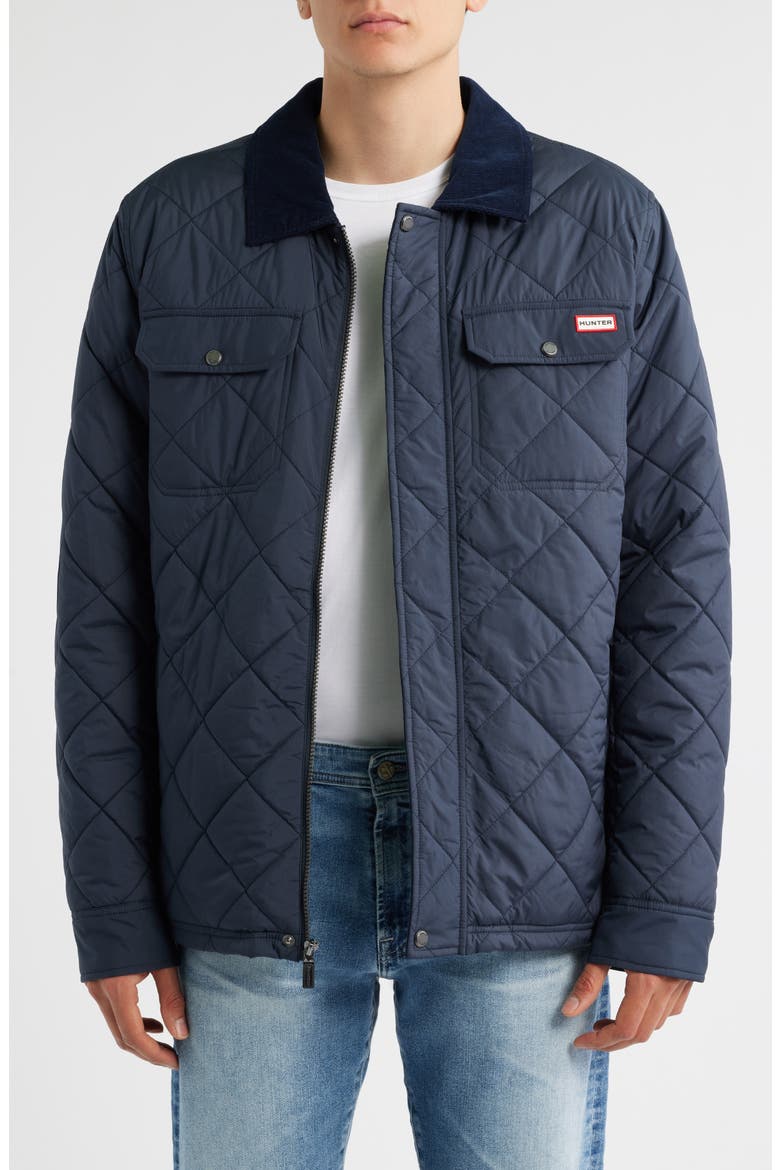 Bell Quilted Barn Jacket, Main, color, NAVAL ACADEMY