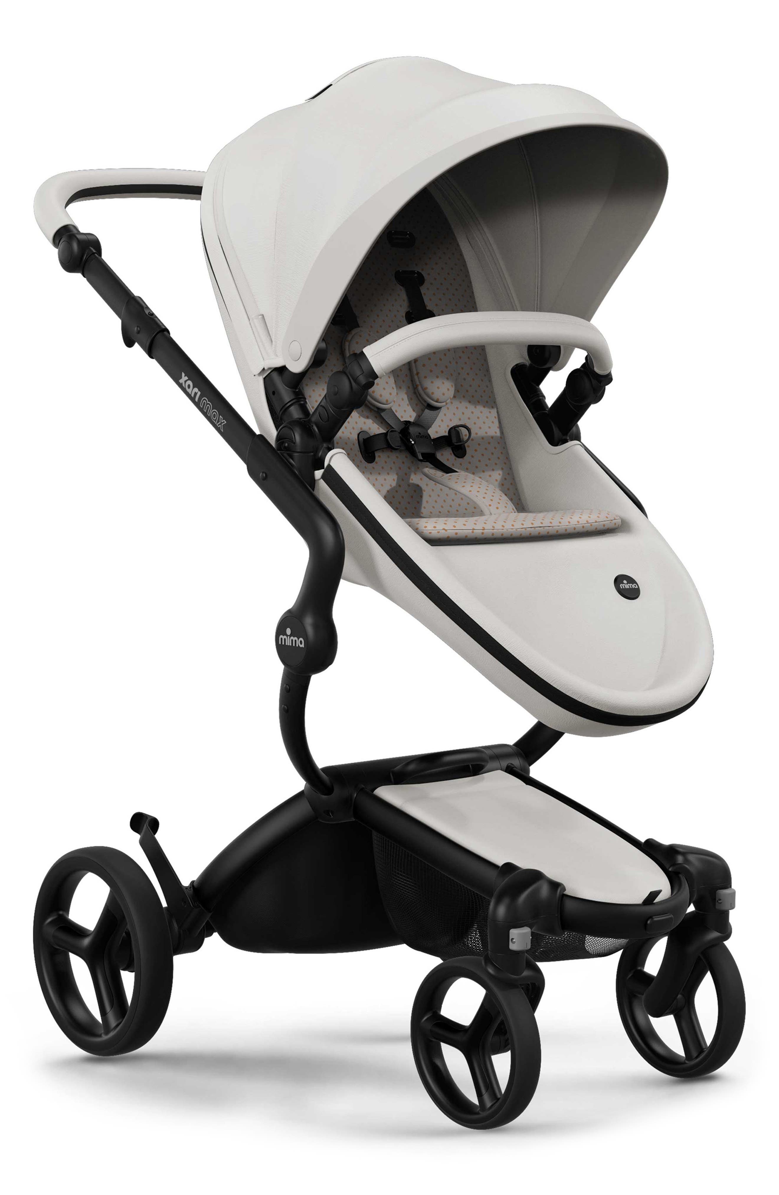 mima Xari MAX Stroller in Black/snow White/sandy Beige 