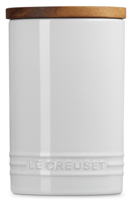 Le Creuset Signature Stoneware 26-ounce Storage Canister In White