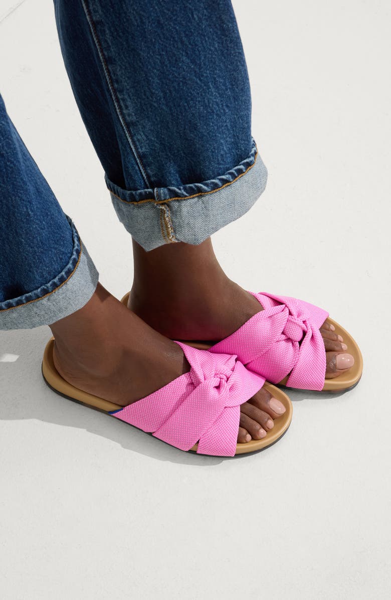 Rothy's The Twist Slide Sandal, Alternate, color, Snapdragon