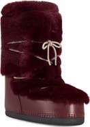 AZALEA WANG Karmela Faux Leather and Faux Fur Boot