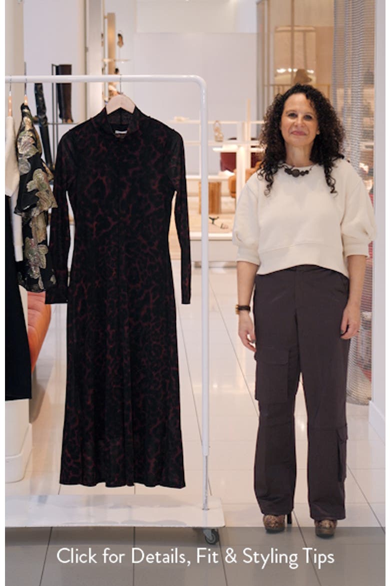 Seamed Long Sleeve Maxi Dress video