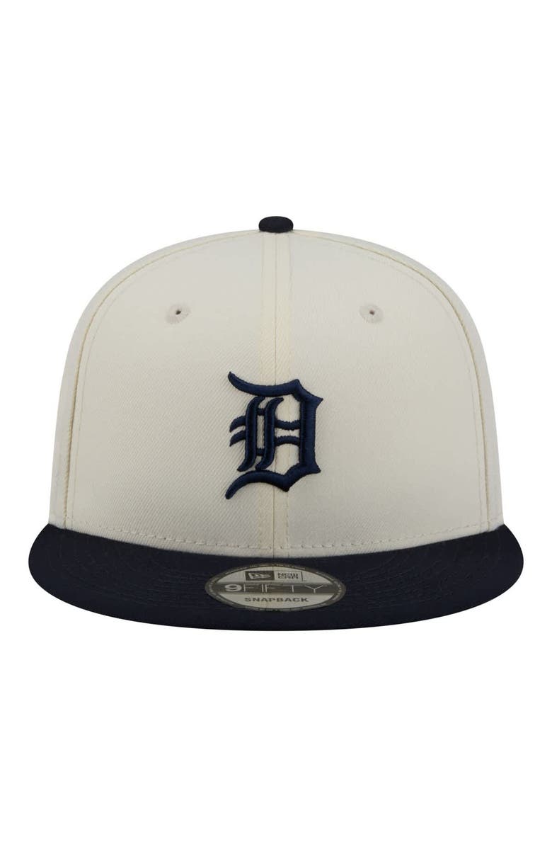 New Era Men's New Era Cream/Navy Detroit Tigers Localized 9FIFTY Snapback Hat, Alternate, color, Cream