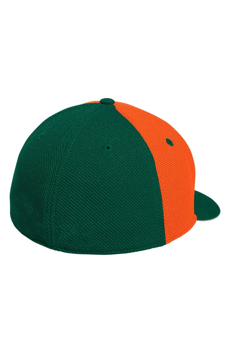 adidas Men's adidas White Miami Hurricanes On-Field Baseball Fitted Hat, Alternate, color, 