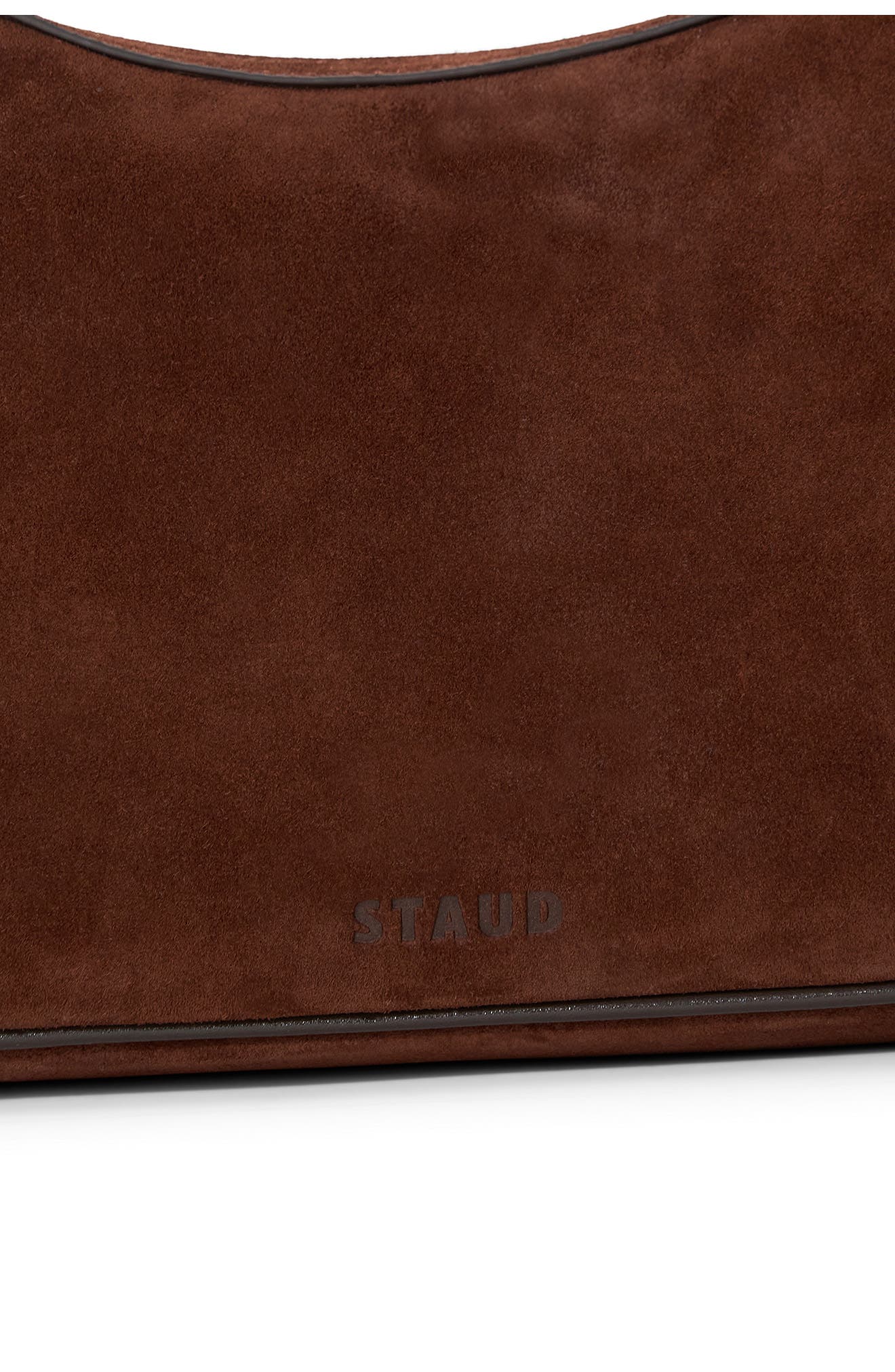 STAUD Pine Leather Shoulder Bag, Alternate, color, Mahogany