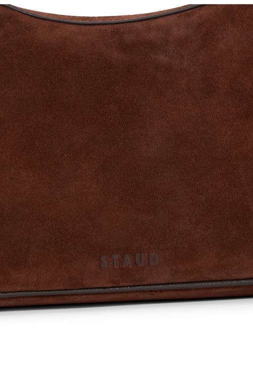 Staud Pine Leather Shoulder Bag In Brown