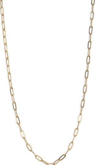 Bony Levy 14K Gold Paperclip Chain Necklace Nordstromrack