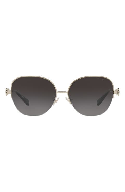 57mm Gradient Square Sunglasses