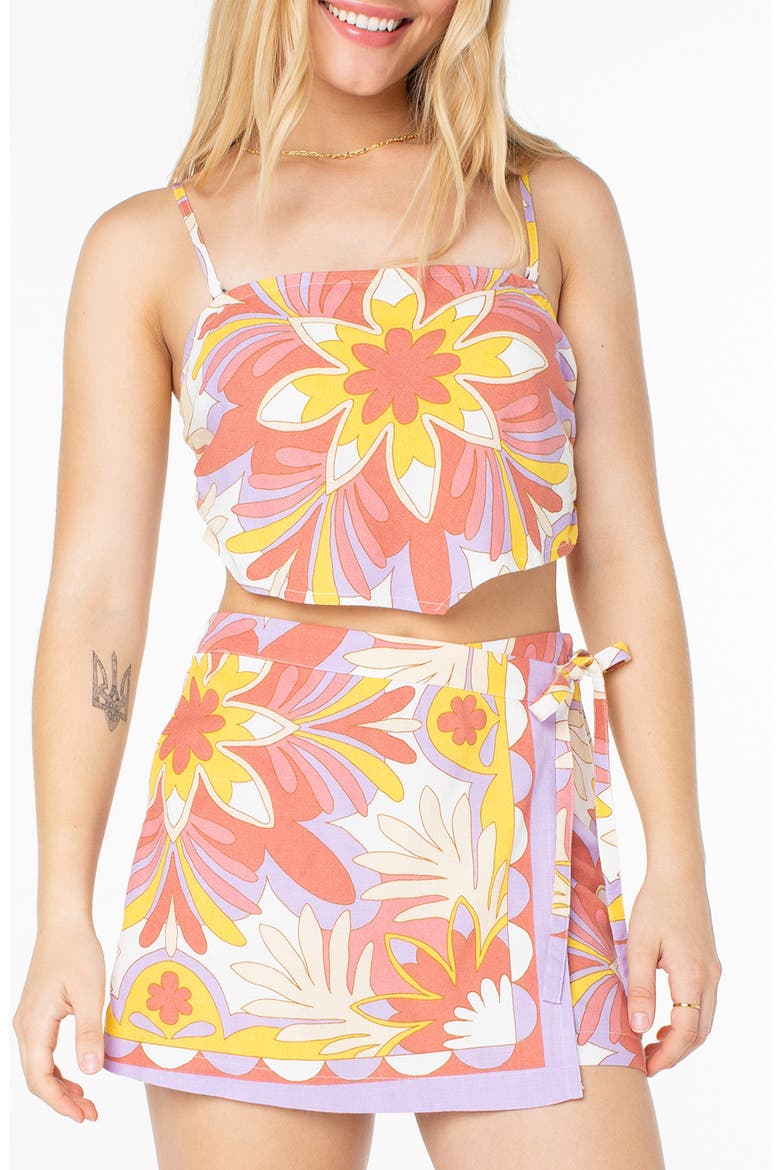 Wild At Heart Sleeveless Crop Top, Main, color, LILAC BREEZE