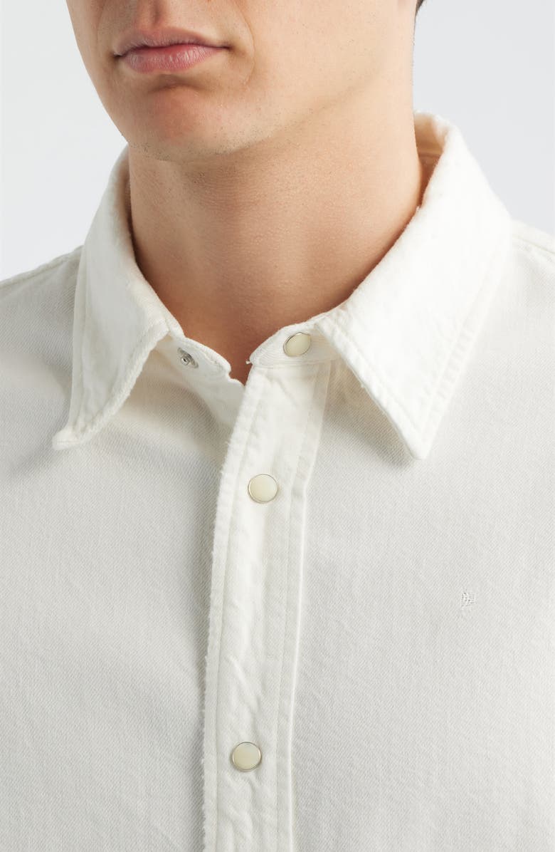 FRAME Relaxed Denim Button-Up Shirt, Alternate, color, Off White