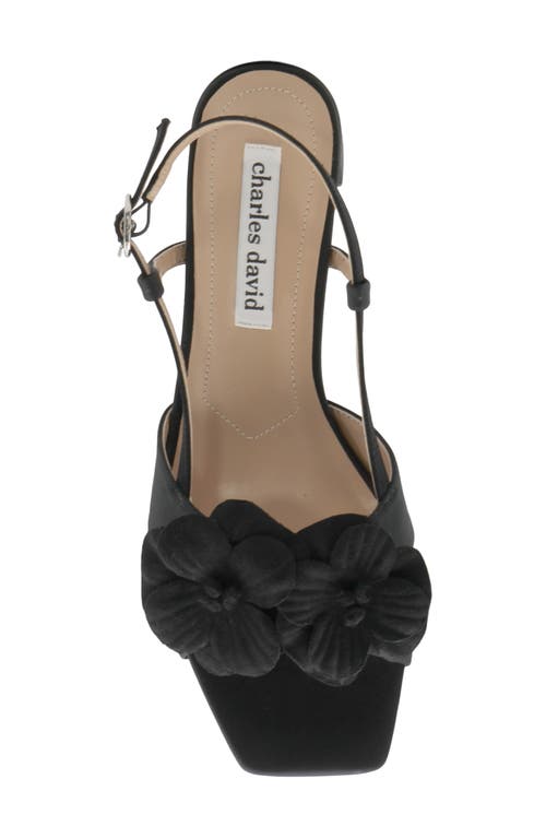 Charles David Dean Slingback Sandal In Black