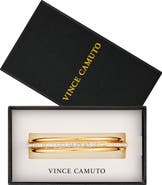 Vince Camuto Pavé Crystal Bangle Bracelet Set